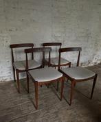 Set van 4 vintage dining chairs, Ophalen, Zo goed als nieuw, Stof