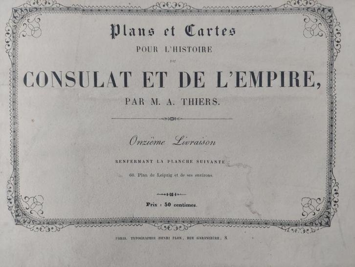 Plans et cartes pour l'Histoire." Consulat et de l'Empire", Livres, Atlas & Cartes géographiques, Utilisé, Carte géographique