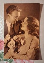 Vintage Postkaart verliefde koppel jaren 20, Ophalen of Verzenden