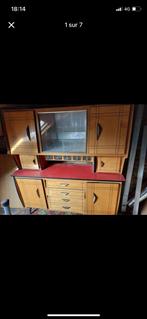 Meuble cuisine vintage, Huis en Inrichting, Kasten | Buffetkasten, Ophalen, Overige materialen, 100 tot 150 cm, Met deur(en)