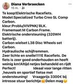 E racefiets, Tickets & Billets