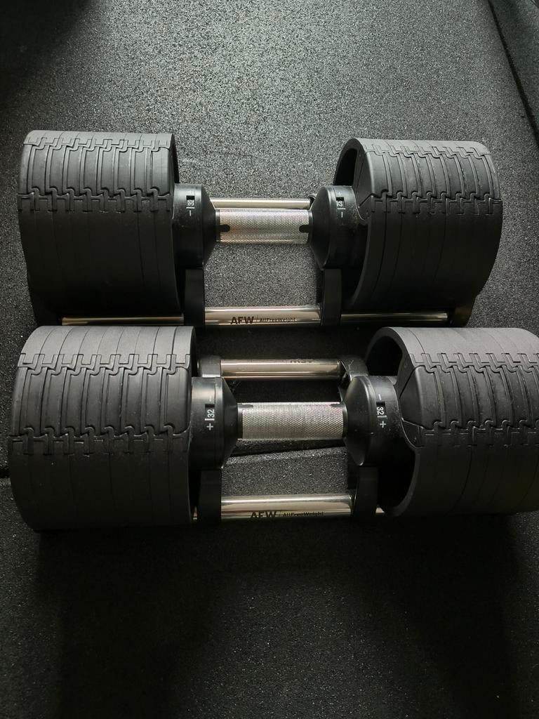 Haltères réglables 32kg, Sports & Fitness, Comme neuf, Haltère