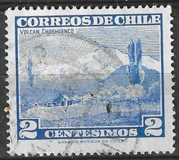 Chili 1961/1962 - Yvert 291 - Vulkaan Choshuenco (ST), Postzegels en Munten, Postzegels | Amerika, Gestempeld, Verzenden