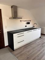 Moderne maatwerk keuken (Zwart/Wit), Synthétique, Enlèvement, Utilisé, Cuisine à paroi simple