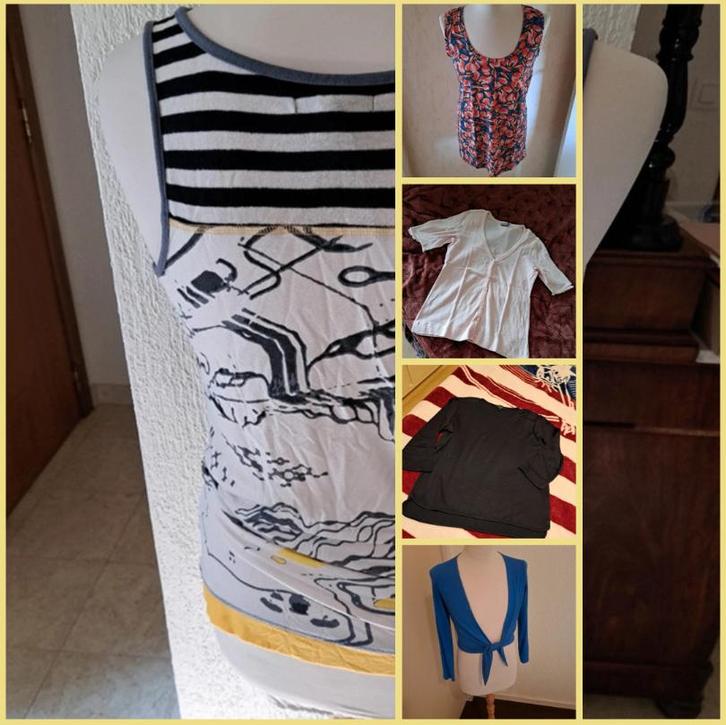 Pakketje dames shirts - Large / maat 40, Kleding | Dames, Dames-kledingpakketten, Zo goed als nieuw, Maat 38/40 (M), Ophalen of Verzenden