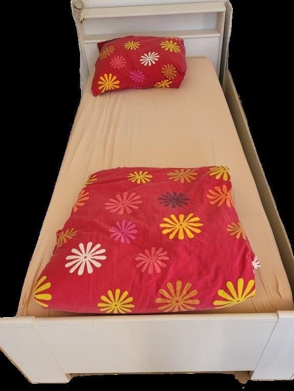 2 lits d'une personne, Maison & Meubles, Chambre à coucher | Lits, Une personne, Enlèvement, Utilisé, Bois