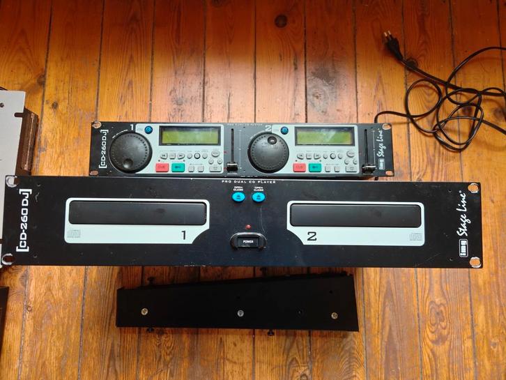 IMG Stage Line CD-260 DJ — Double lecteur CD rack DJ, Musique & Instruments, DJ sets & Platines, Enlèvement