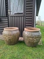 Keramiek bloempot voor buiten, Ophalen