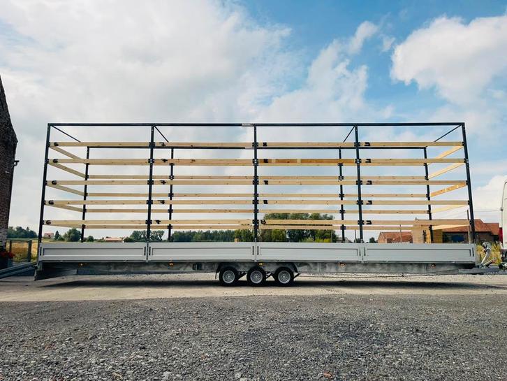 3,5T 3-assige aanhangwagen 10m, oprijplaat, lier, 3-4 m hoge, Watersport en Boten, Boottrailers, Ophalen of Verzenden