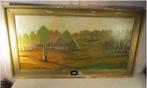 Belle œuvre peinte ancienne « Ferme et arbres » - CH Leyssen, Enlèvement ou Envoi