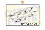 Opel Micra Karl Rocks kentekenplaatverlichtingsset L+R compl, Neuf, Arrière, -, Opel