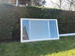 PVC raam wit 2stuks, Ophalen, Gevelraam of Ruit, Gebruikt, 120 tot 160 cm