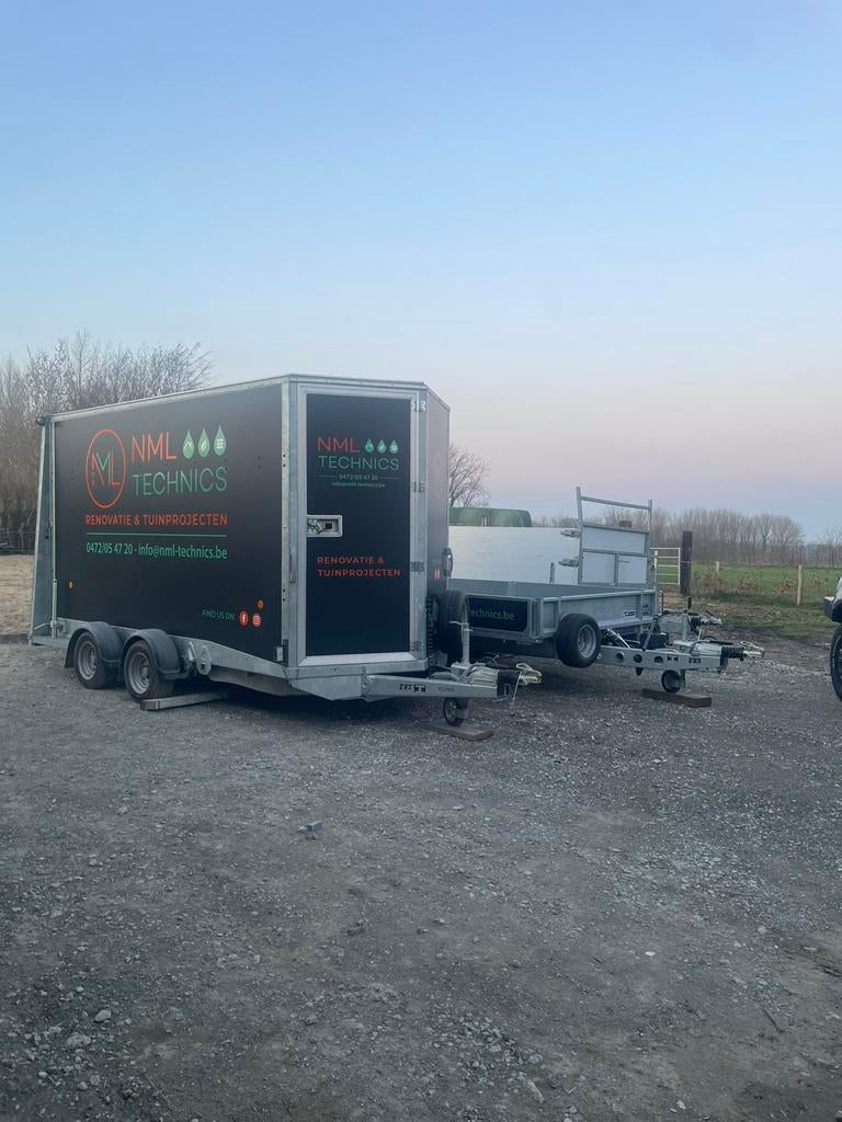 Aanhangwagens TE HUUR, Auto diversen, Aanhangers en Bagagewagens, Zo goed als nieuw, Ophalen