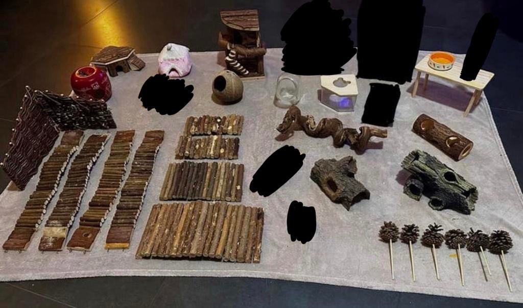 Hamster spullen te koop, Dieren en Toebehoren, Knaagdieren en Konijnen | Toebehoren, Zo goed als nieuw, Speelgoed, Ophalen