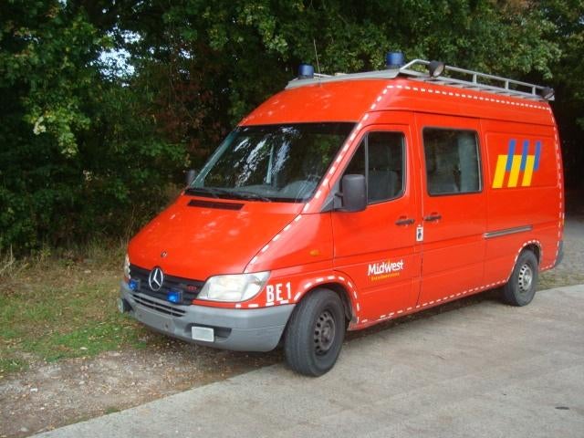 BRANDWEERAUTO MERCEDES BENZ SPRINTER 316 CDI, Auto's, Bestelwagens en Lichte vracht, Bedrijf, Mercedes-Benz, Diesel, Euro 3, 6 deurs