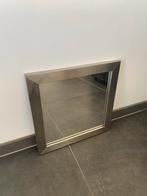 Moderne spiegel met inox (RVS) lijst (40cmx40), Maison & Meubles, Accessoires pour la Maison | Miroirs, Enlèvement ou Envoi, Moins de 100 cm
