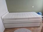 Cadre de lit SLÄKT avec sous-lit et rangement, blanc, 90 x 2, Maison & Meubles, 90 cm, Enlèvement ou Envoi, Comme neuf, 200 cm