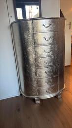 Commode Semainier – finition argentée – 7 tiroirs, Ophalen, 5 laden of meer, 100 tot 150 cm, Zo goed als nieuw