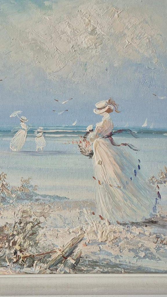 Tableau "Lady on the Beach", Antiquités & Art, Art | Peinture | Classique, Enlèvement
