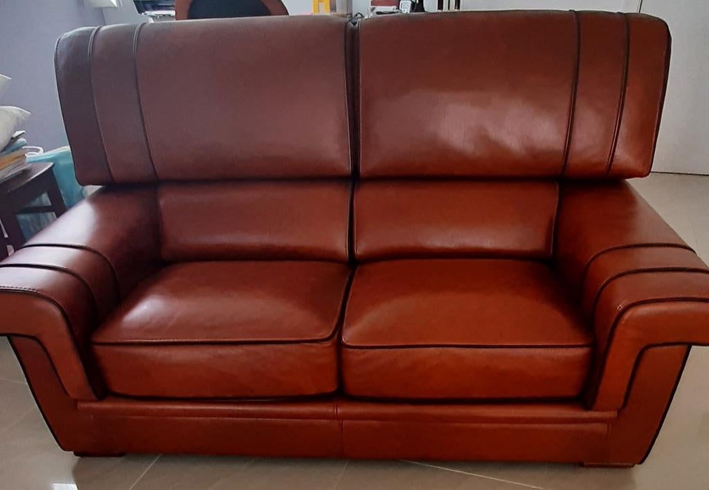 2+1zit Buffelleer en salontafel., Ophalen