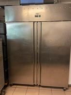 Professionele dubbele koeling/ijskast in inox!, Ophalen, Zonder vriesvak, 200 liter of meer, 60 cm of meer