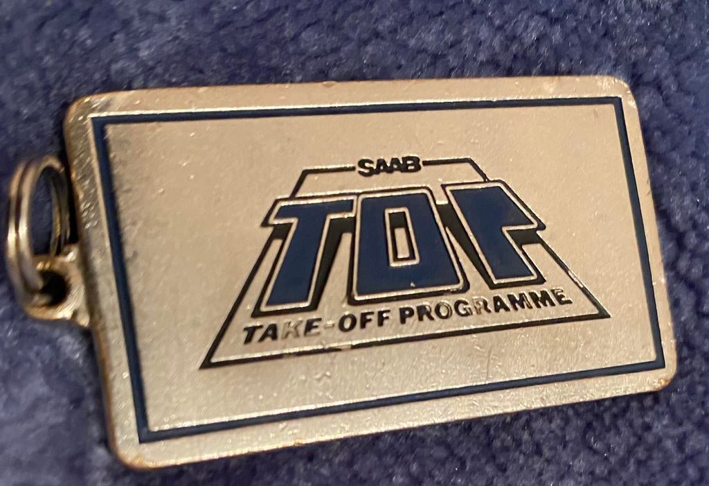 Vintage SAAB-sleutelhanger, Ophalen, Zo goed als nieuw