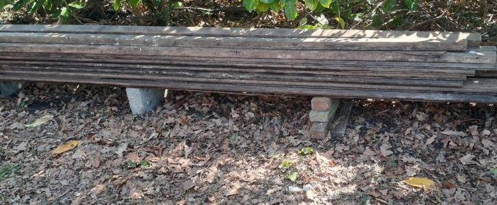 Tropisch hout planken PARAJU en balken ITAUBA of MERBAU, Doe-het-zelf en Bouw, Hout en Planken, Gebruikt, Overige typen, Overige houtsoorten