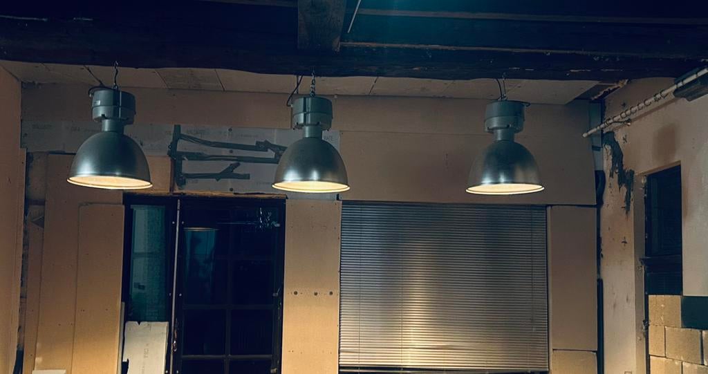 Lot de 3 lampes épaisses de style pub, Enlèvement, Comme neuf