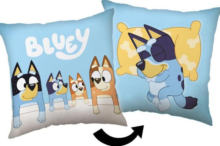 Bluey Kussen - Dubbelzijdig Sierkussen - Family, Kinderen en Baby's, Kinderkamer | Inrichting en Decoratie, Nieuw, Kleed of Kussen