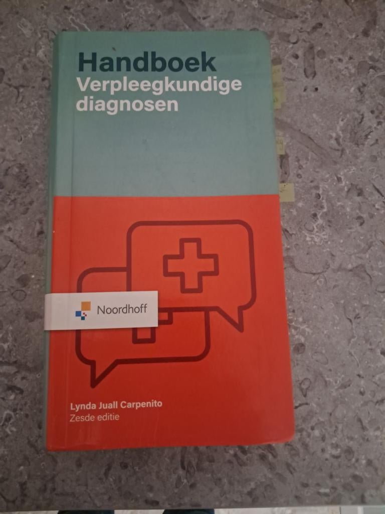 Lynda Juall Carpenito - Handboek Verpleegkundige diagnosen, Livres, Enlèvement, Lynda Juall Carpenito