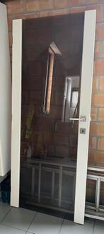 Porte intérieure vitrée avec verre foncé, Bricolage & Construction, Porte intérieure, Porte pliante, Enlèvement, Verre
