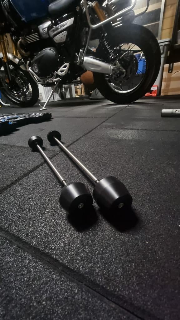 Vorkbeschermers Triumph Scrambler 1200 xe Voor en Achter, Motos, Enlèvement