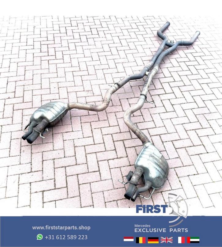 W213 E63 S AMG UITLAAT COMPLEET E KLASSE E63S PERFORMANCE ME, Auto-onderdelen, Uitlaatsystemen, Mercedes-Benz, Gebruikt, Ophalen of Verzenden