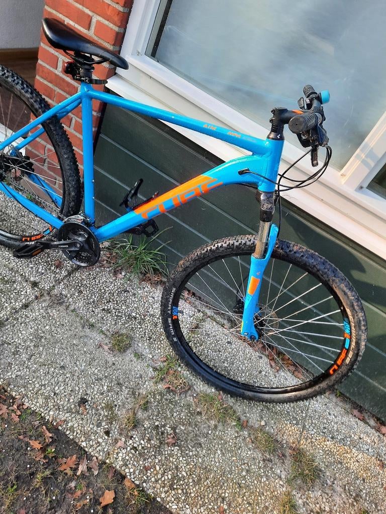 Cube Aim Pro Mountainbike (Blauw/Oranje), Fietsen en Brommers, 20 tot 24 inch, Aluminium, Ophalen of Verzenden, Zo goed als nieuw