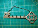 sleutel kapstok rek hanger decoratie metaal vintage goud, Ophalen of Verzenden