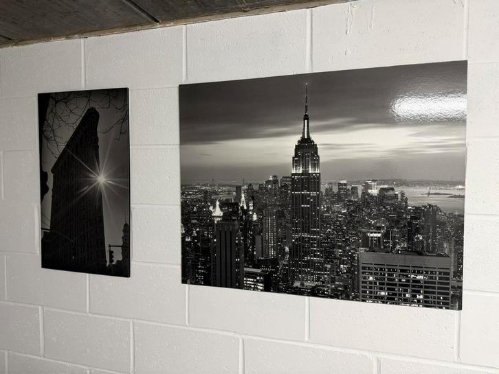 9 cadres New York noir et blanc Ikea, Maison & Meubles, Accessoires pour la Maison | Cadres, Comme neuf, Enlèvement