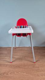 Eetstoel Ikea ANTILOP (rood)(riempjes en kussen), Kinderen en Baby's, Kinderstoelen, Ophalen, Zo goed als nieuw, Overige typen