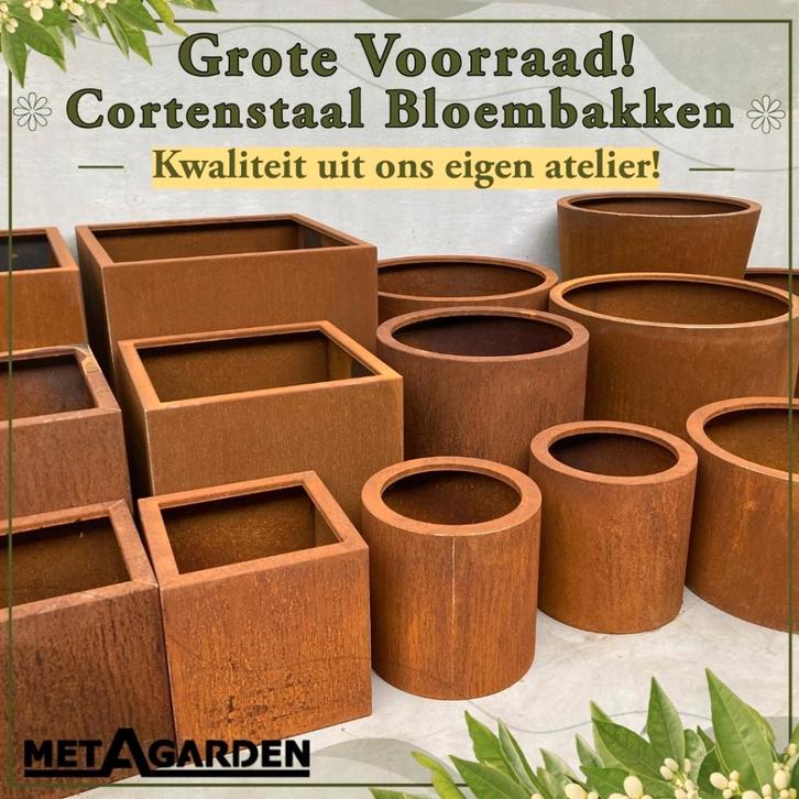 NU bij Techniekwinkel – Cortenstaal bloembakken!, Tuin en Terras, Bloembakken en Plantenbakken, Tuin, Ophalen of Verzenden