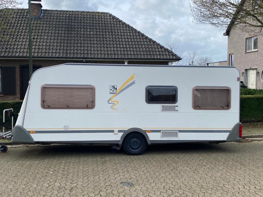 Knaus Sudwind 2 enkele bedden 2002, Caravans en Kamperen, Particulier, 5 tot 6 meter, Knaus, Tot en met 4