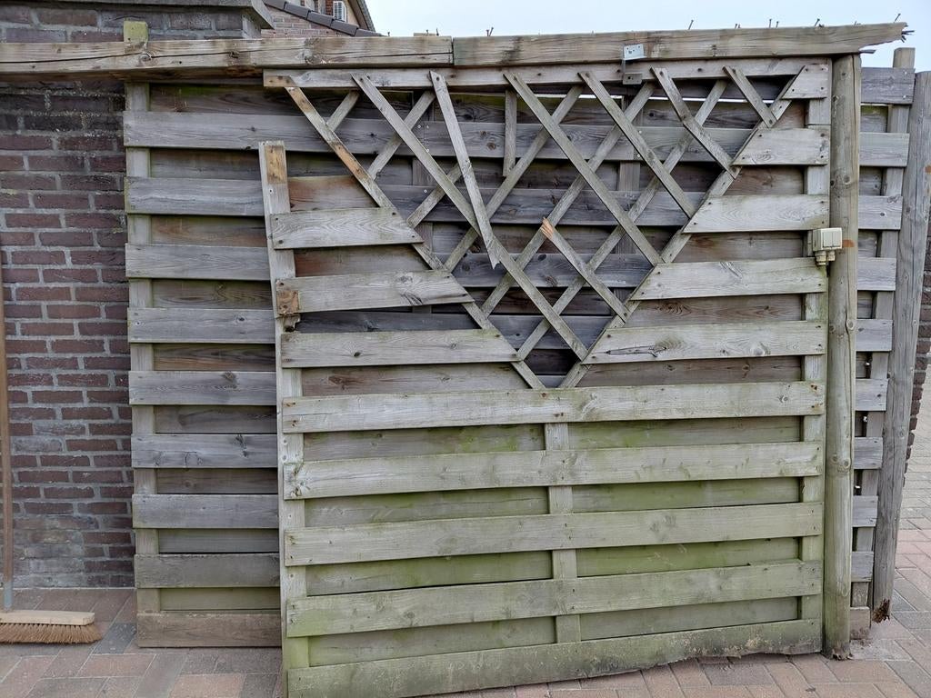 Houten schutting voor bv te stoken, Tuin en Terras, Ophalen