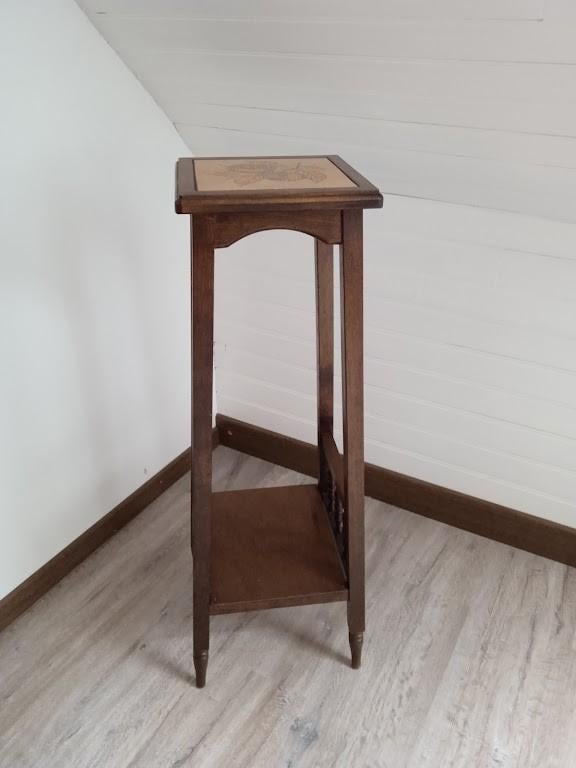 Sellette en bois, Antiquités & Art, Antiquités | Meubles | Tables, Enlèvement
