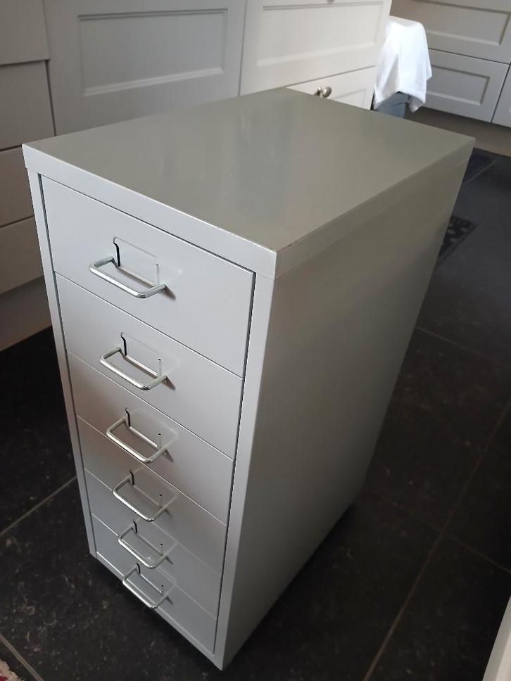 Ladeblok metaal op wielen archiefkast 6 laden, Huis en Inrichting, Kasten | Roldeurkasten en Archiefkasten, Gebruikt, Metaal, Ophalen