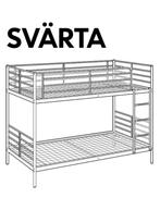 Lit superposé 90x200 Svarta IKEA comme neuf, Maison & Meubles, 90 cm, Comme neuf, Enlèvement, Lits superposés