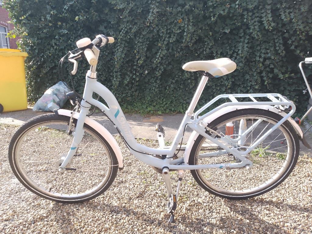 Meisjesfiets Puky Skyride retro 24 inch blauw, Ophalen, Gebruikt, 24 inch, Versnellingen