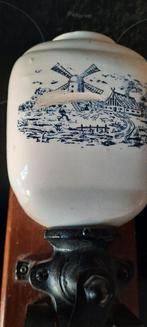antieke hangkoffiemolentje delfts blauw 15euro, Ophalen