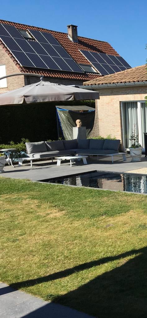 Magnifique ensemble de salon blanc, Enlèvement, Comme neuf, Aluminium, Sets de jardin