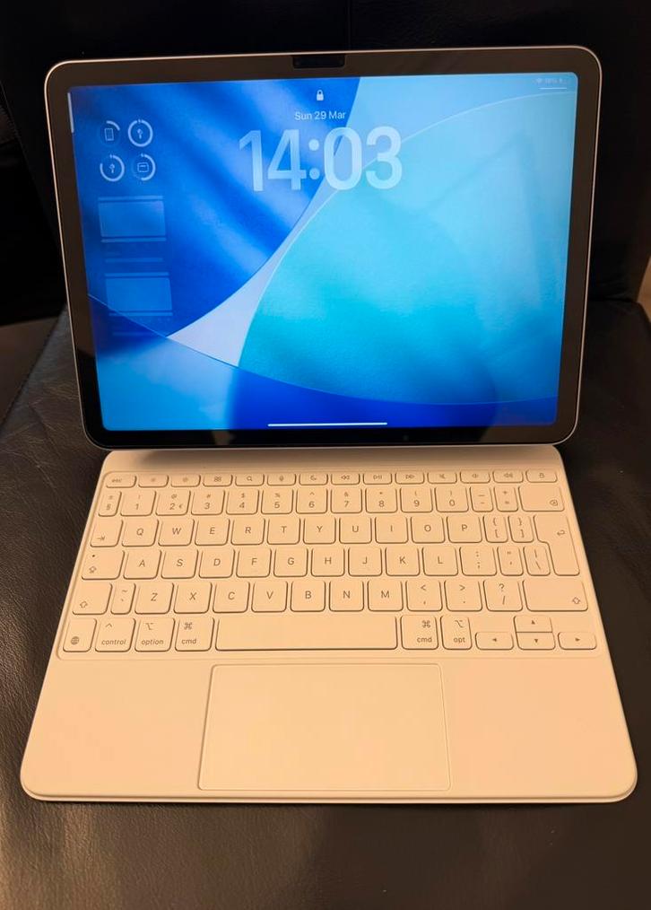 iPad Air M2 - 128 Go, Informatique & Logiciels, Apple iPad Tablettes, Comme neuf, Blanc, Enlèvement