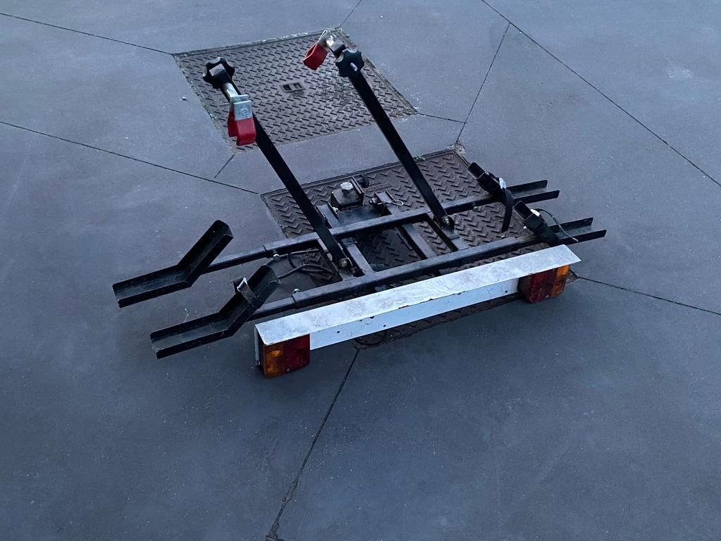 Fietsendrager voor 2 fietsen, Auto diversen, Fietsendragers, Ophalen, 2 fietsen, Gebruikt, Trekhaakdrager