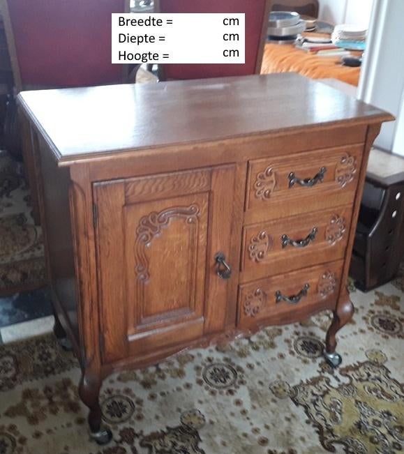 Te koop : commode kast met deur en lades, Ophalen, Commode