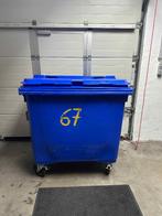 Afvalcontainer blauw 770 liter, Ophalen, Kunststof, Gebruikt, 40 liter of meer